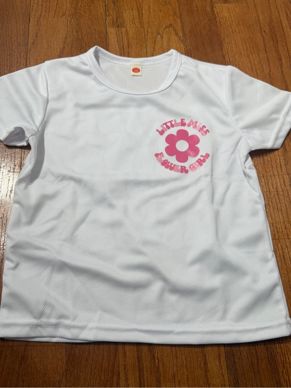 Boutique Little Miss Flower Girl Graphic Tee Pink Retro Floral Shirt 100 3T